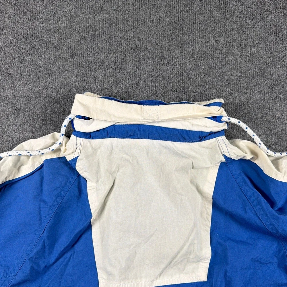 Vintage McGregor Windbreaker Jacket Mens Medium Blue White Stowaway Hood
